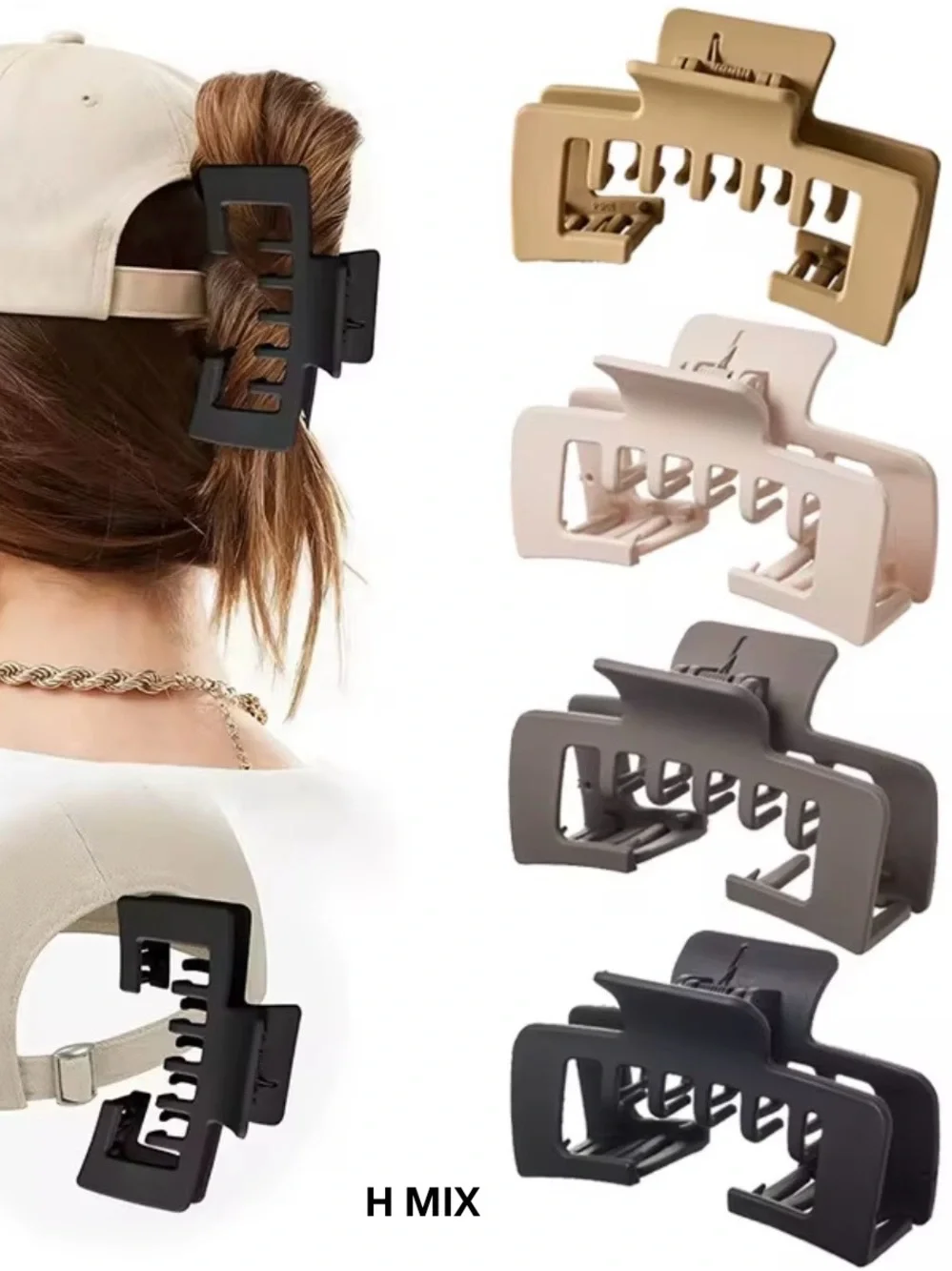 Baseball Cap Claw Clip Set | 4-Pack | Choose Your Color Set | Hat-Friendly| NEW